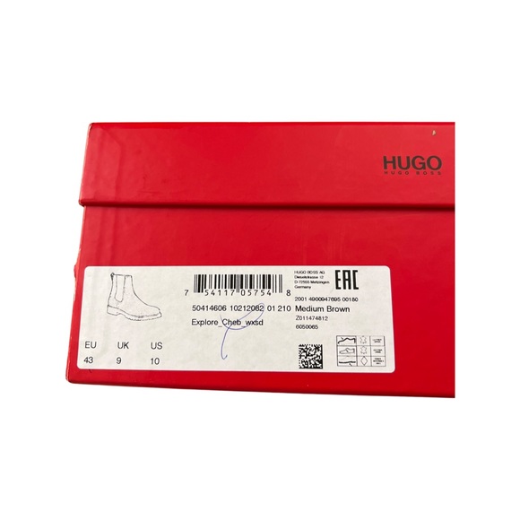 Brand new Hugo Boss Cheb WXSD Brown Suede Chelsea Boots - Picture 3 of 7